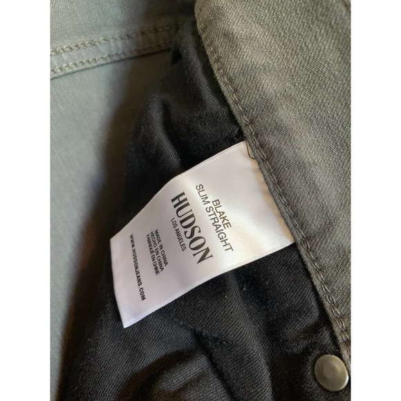 Hudson | NEW Slate Grey Blake Slim Straight Jean Size 36 - Picture 10 of 10